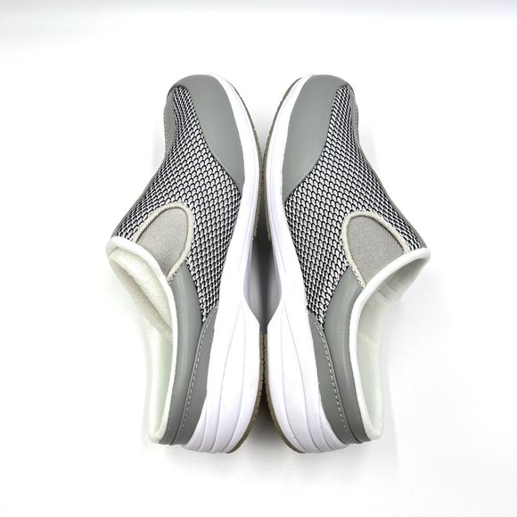 Propet Womens Gray Silver Washable Walker Slide Comfort Slip On Mules Shoes 6M - Picture 7 of 11